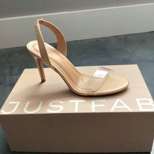 Beige Just Fab Heels size 8